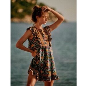 Sézane Lottie Mini Dress Sz 38